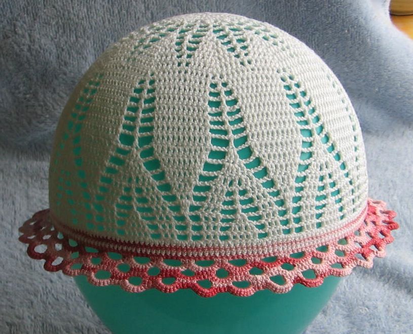 háčkovaný letní klobouček z příze Monika-1